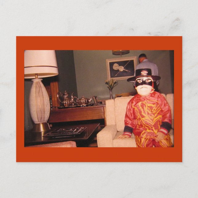 Cartão Postal Bizarre Strange Figurume De Halloween, Vintage (Frente)