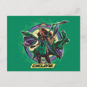 Cartão Postal Black Adam Gráfico de Caráter Ciclone
