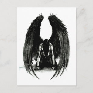 Cartão postal Black Angel