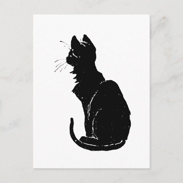 Cartão Postal Black Cat, Alexandre Steinlen (Frente)