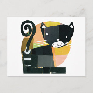 Cartão Postal Black Cat Spooks