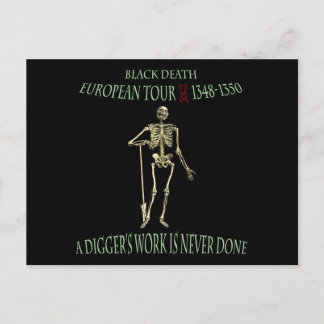Cartão Postal Black Death World Tour original Design