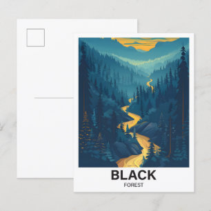 Cartão Postal Black Forest Baden-Württemberg Alemanha Viagem