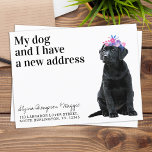 Cartão Postal Black Labrador, mudamos o novo endereço Cão movend<br><div class="desc">Meu Humano E Eu Temos Um Novo Endereço! Deixe o seu melhor amigo anunciar sua jogada com este cartão de anúncio giro e engraçado. Personalize os nomes do cão e o seu novo endereço. Este anúncio em movimento do labrador negro é um imperativo para todos os amantes do labrador e...</div>