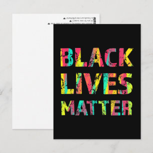 Cartão Postal Black Lives Matter Painting 01 Assume Uma Posiçã