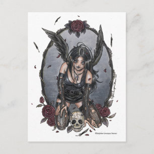Cartão Postal Black Misery Angel Postcard