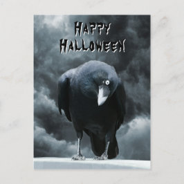 Cartão Postal Black Raven Halloween
