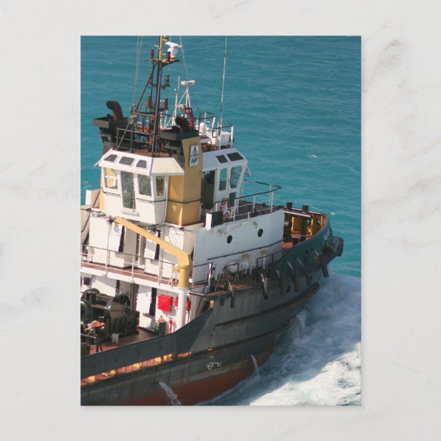 Cartão postal Black Tug (Frente)