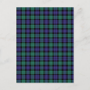 Cartão Postal Black Watch Scottish Tartan