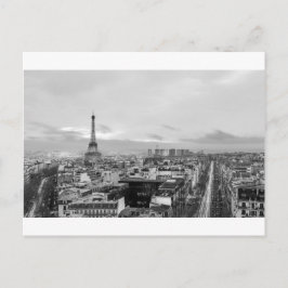 Cartão Postal Black&White: Eiffel Tower, Paris, França