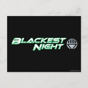 Cartão Postal Blackest Night Logo 2