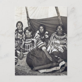 Cartão Postal Blackfoot Indian Ladies Vintage Stereoview
