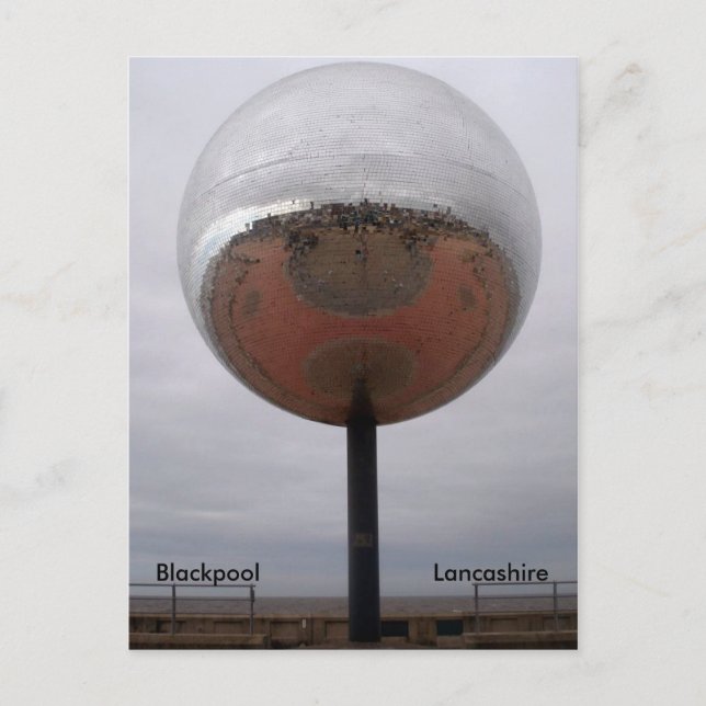 Cartão Postal Blackpool Mirrorball (Frente)