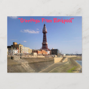 Cartão Postal Blackpool Tower