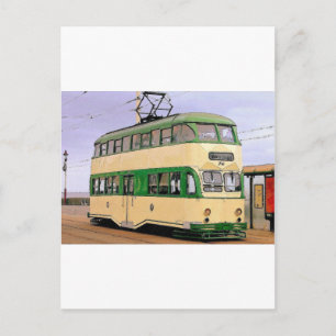 Cartão Postal Blackpool Tram