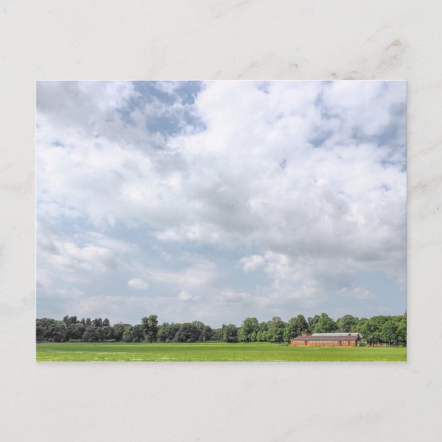 Cartão Postal Blackweir Fields, Bute Park, Cardiff, Wales. (Frente)