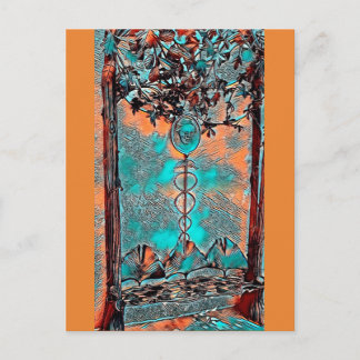 Cartão Postal Blackwell Bench Art