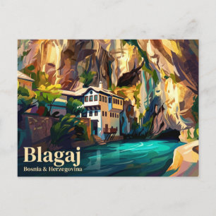 Cartão Postal Blagaj Tekke Bósnia e Herzegovina