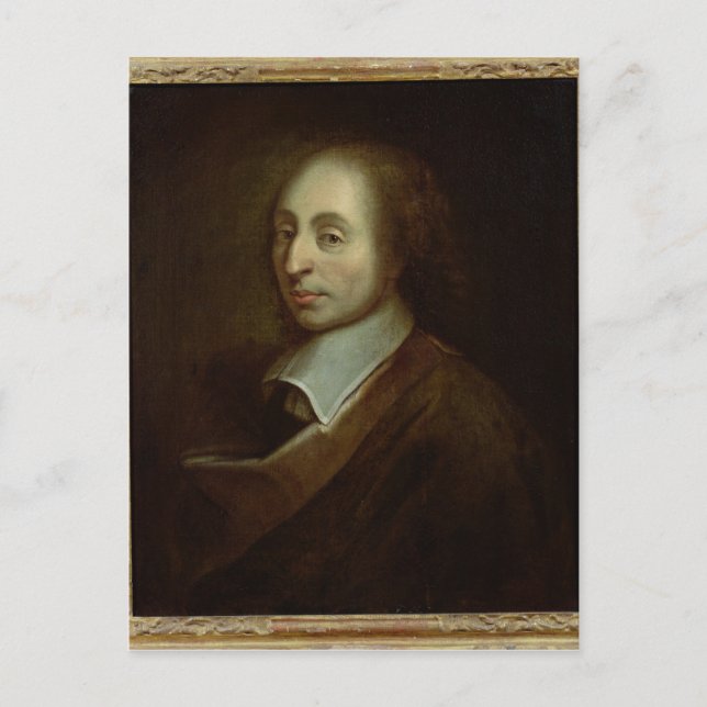 Cartão Postal Blaise Pascal c.1691 (Frente)