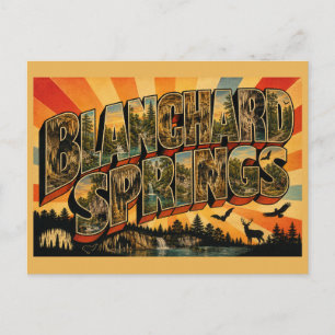 Cartão Postal Blanchard Springs Arkansas Caverna Viva Floresta A