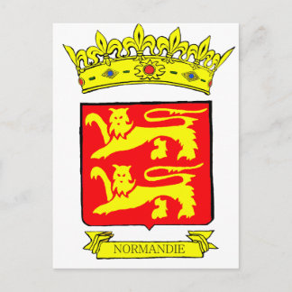 CARTÃO POSTAL BLASON NORMANDIE