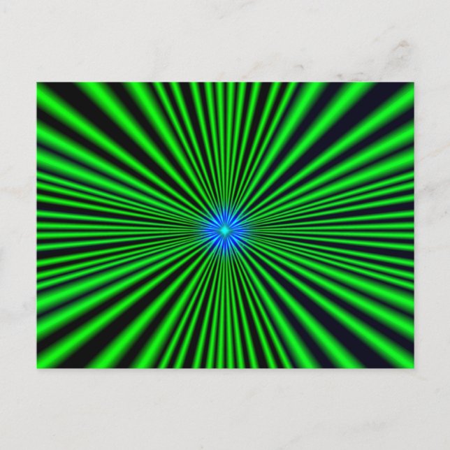 Cartão Postal Blau - grüne Stern (Frente)