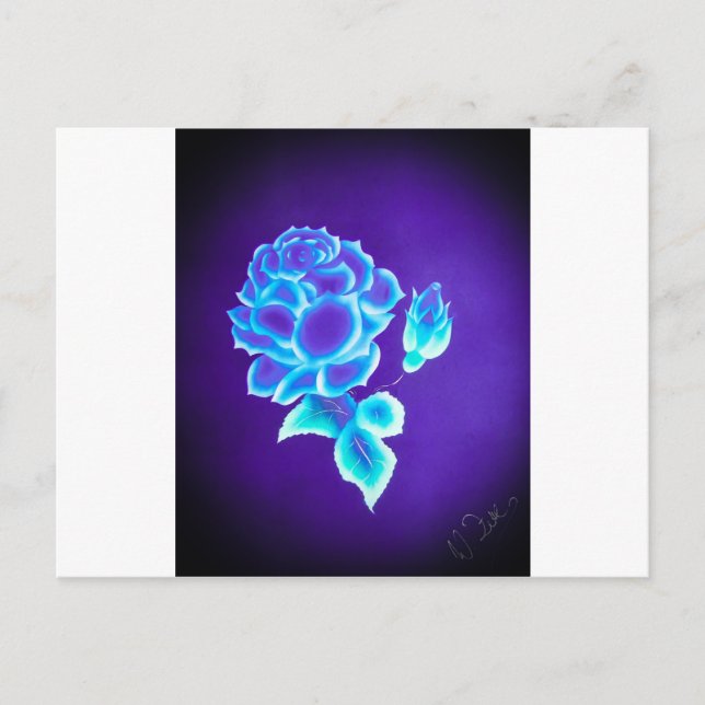 Cartão Postal Blaue Rosa (Frente)