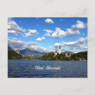 Cartão Postal Bled, Eslovênia — fotografia de paisagem