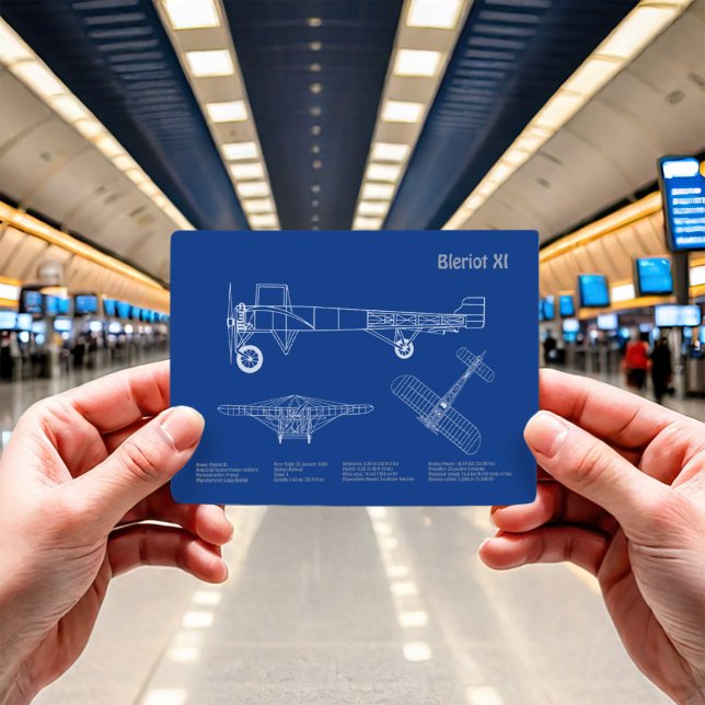 Cartão Postal Bleriot XI - Planos de desenho do avião (Criador carregado)