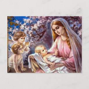 Cartão Postal Blessed Virgin Mary and Infant Child Jesus