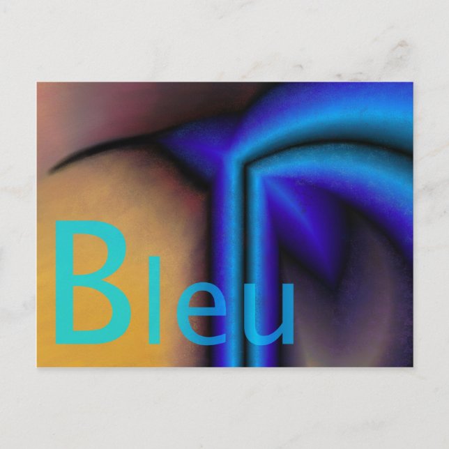 Cartão Postal Bleu - Carte postale (Frente)