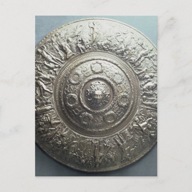 Cartão Postal Blindagem com a cabeça de Medusa, 1552 (Frente)