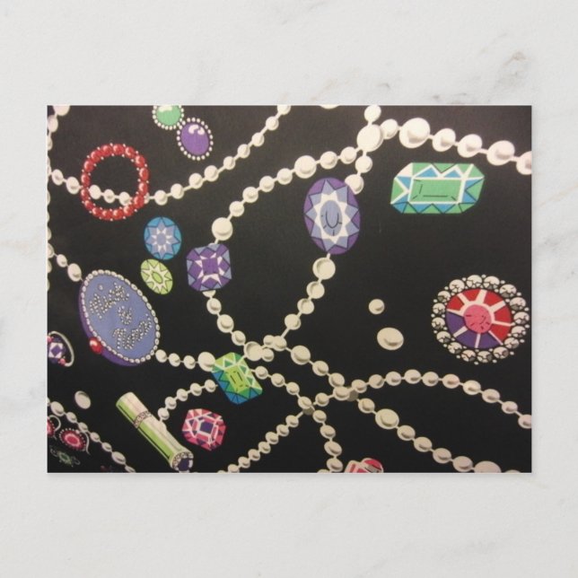 Cartão Postal Bling and Pearls (Frente)