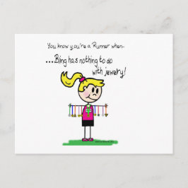 Cartão Postal Bling do corredor