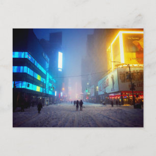 Cartão Postal Blizzard In Times Square