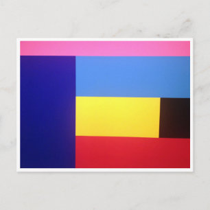 Cartão Postal blocos de cores