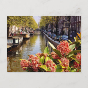 Cartão Postal Bloemgracht Amsterdam Summer