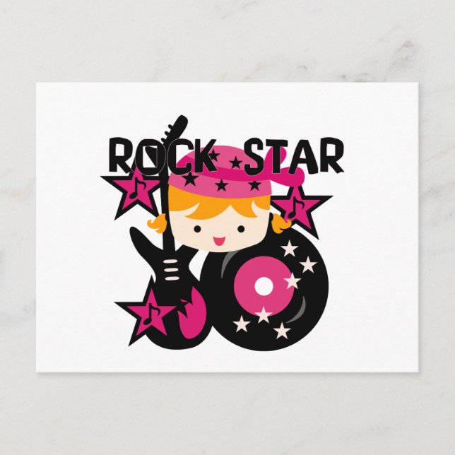 Cartão Postal Bloni Rock Star Girl (Frente)