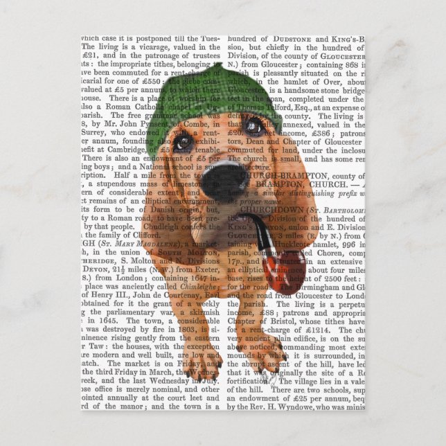 Cartão Postal Bloodhound Sherlock Holmes 2 (Frente)