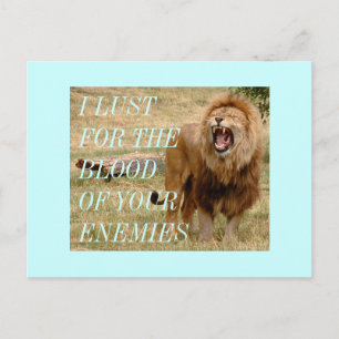 Cartão Postal bloodlust