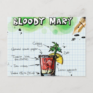 Cartão Postal Bloody Mary Cocktail