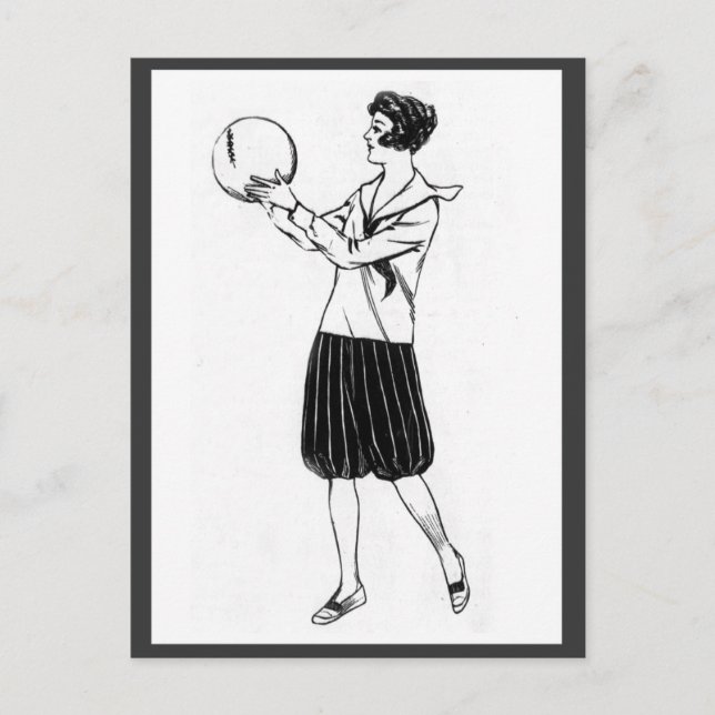 Cartão postal Bloomers da Vintage de 1920 (Frente)