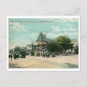 Cartão Postal Bloomfield Ave., Montclair NJ 1908 Vintage