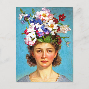 Cartão Postal "Blooming Bouffant" Anna - Art & Floral Society
