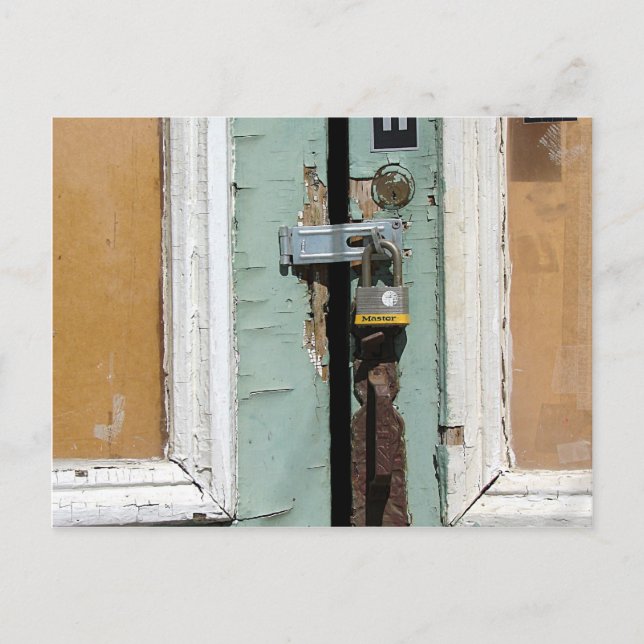 Cartão Postal Bloqueado e Abandonado (Frente)