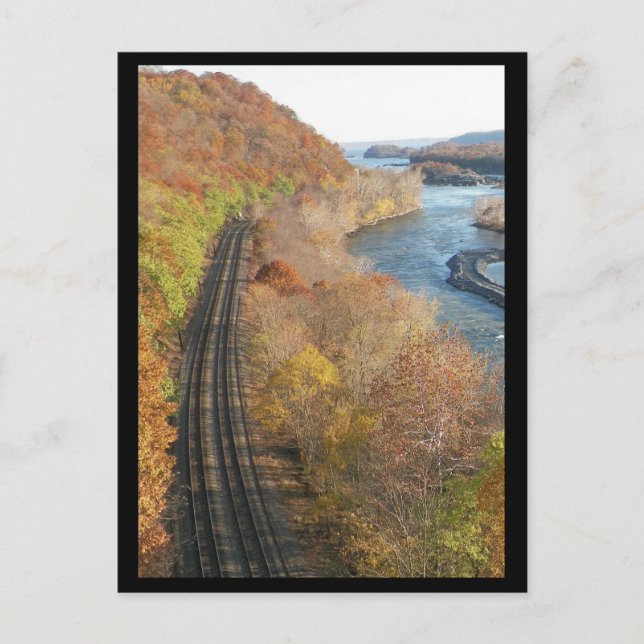 Cartão Postal Bloquear 12 e a ponte sobre a madeira do Norman ~  (Frente)