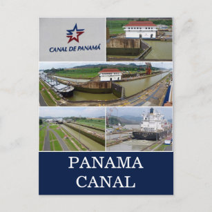 Cartão Postal bloqueio de canal do panamá