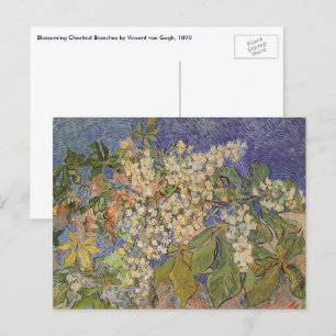 Cartão Postal Blossoming Chestnut Branches de Vincent van Gogh