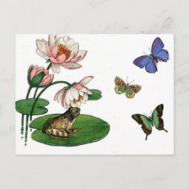 Cartão Postal Blossoms do Destino Pensando em sua Borboleta Flor