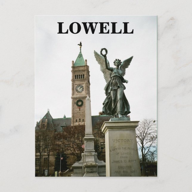 CARTÃO POSTAL BLOWELL MASSACHUSETTS CITY HALL (Frente)